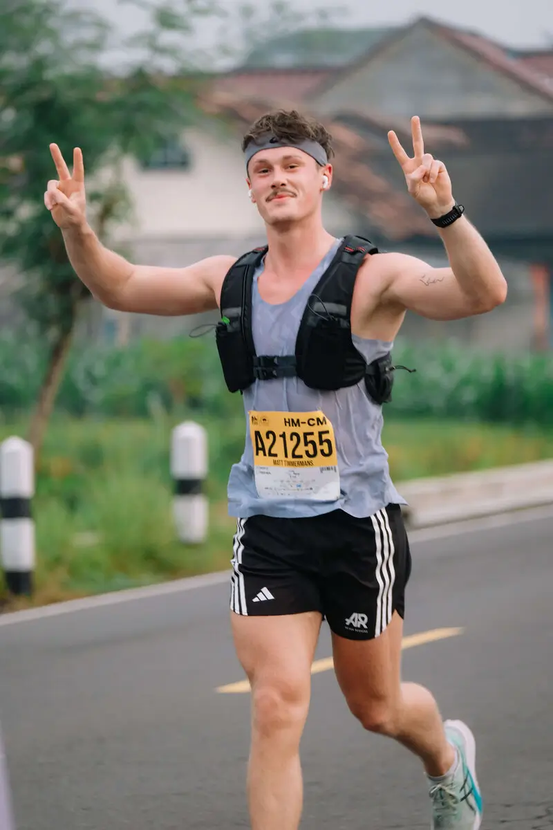 Founder Matt Timmermans running